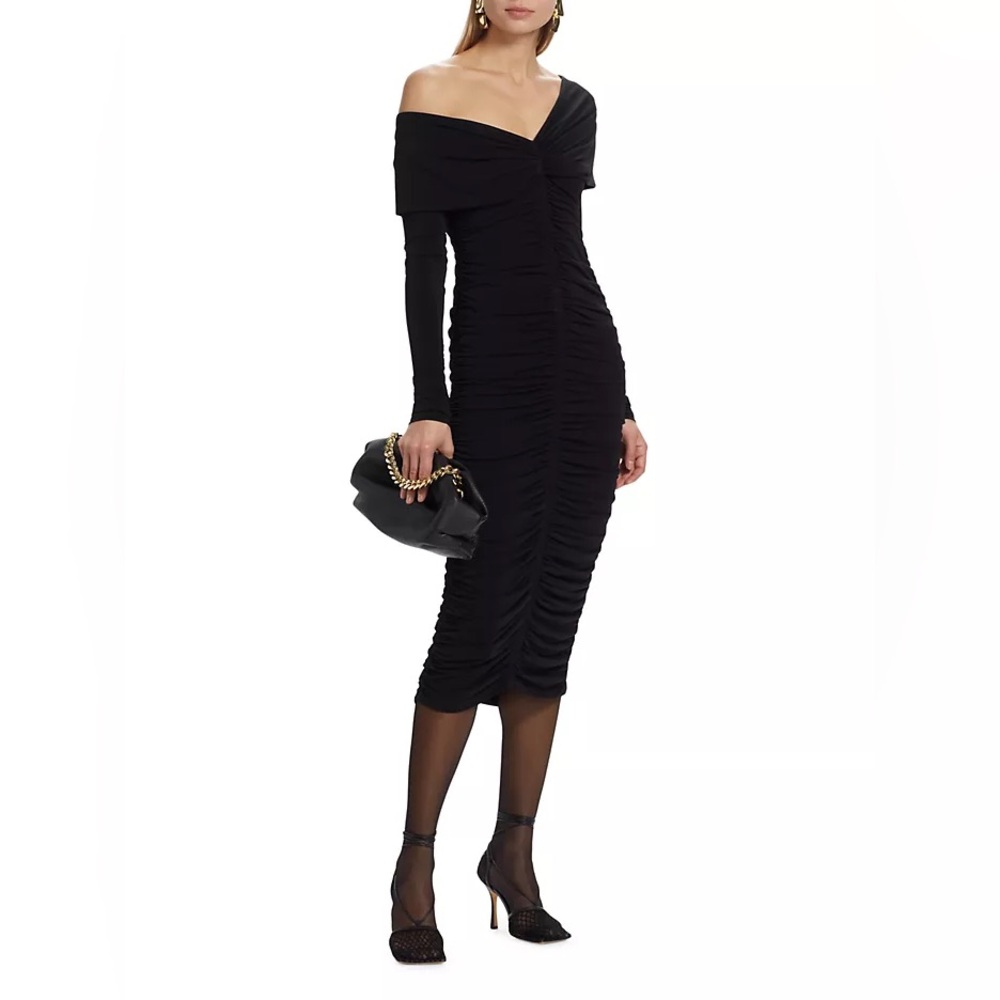 A.L.C./Ruched.Jersey.Midi.Dress.NWT